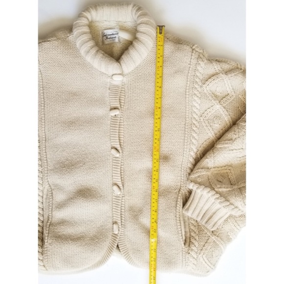 VINTAGE Chunky cable knit jacket - Picture 10 of 12